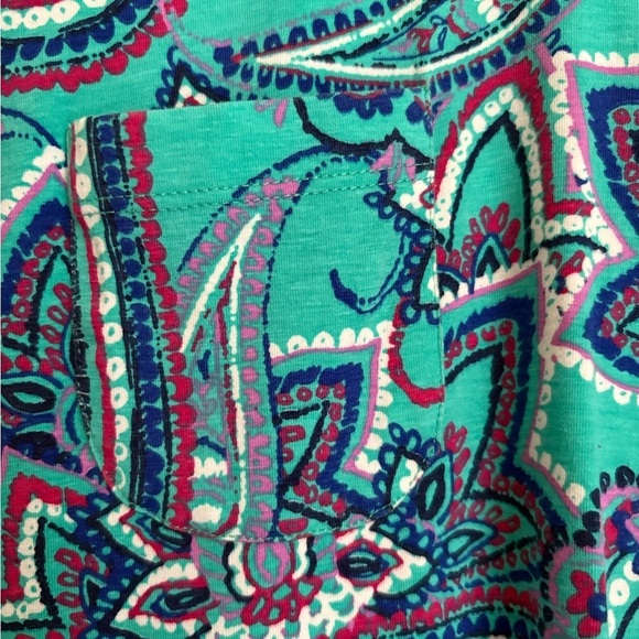 Coolibar Women Oceanside Tunic Dress Size S Paisley 3/4 Sleeve Pull On UPF 50+ - Picture 3 of 4